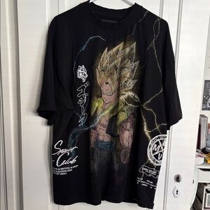 Darc Sport Dragon Ball Super: Broly - Gogeta Side By Side Oversized Tee in Black
